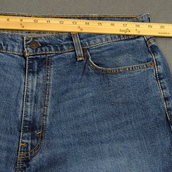 Levi's Jeans Men's 38x34 Blue 505 Regular Fit Straight Leg Denim - Picture 6 of 11